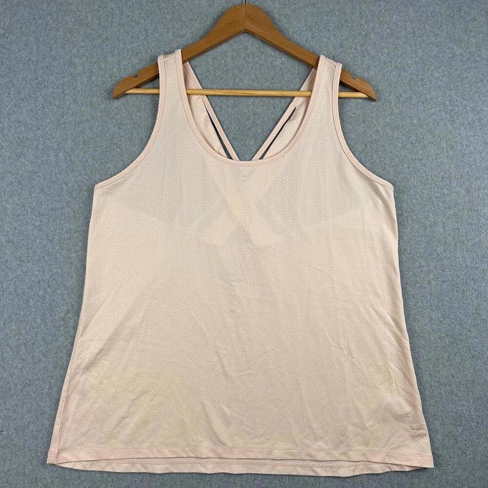 Calia Athletic Tank Top Women's XL Baby Pink‎ Criss Cross Back Yoga Pilates